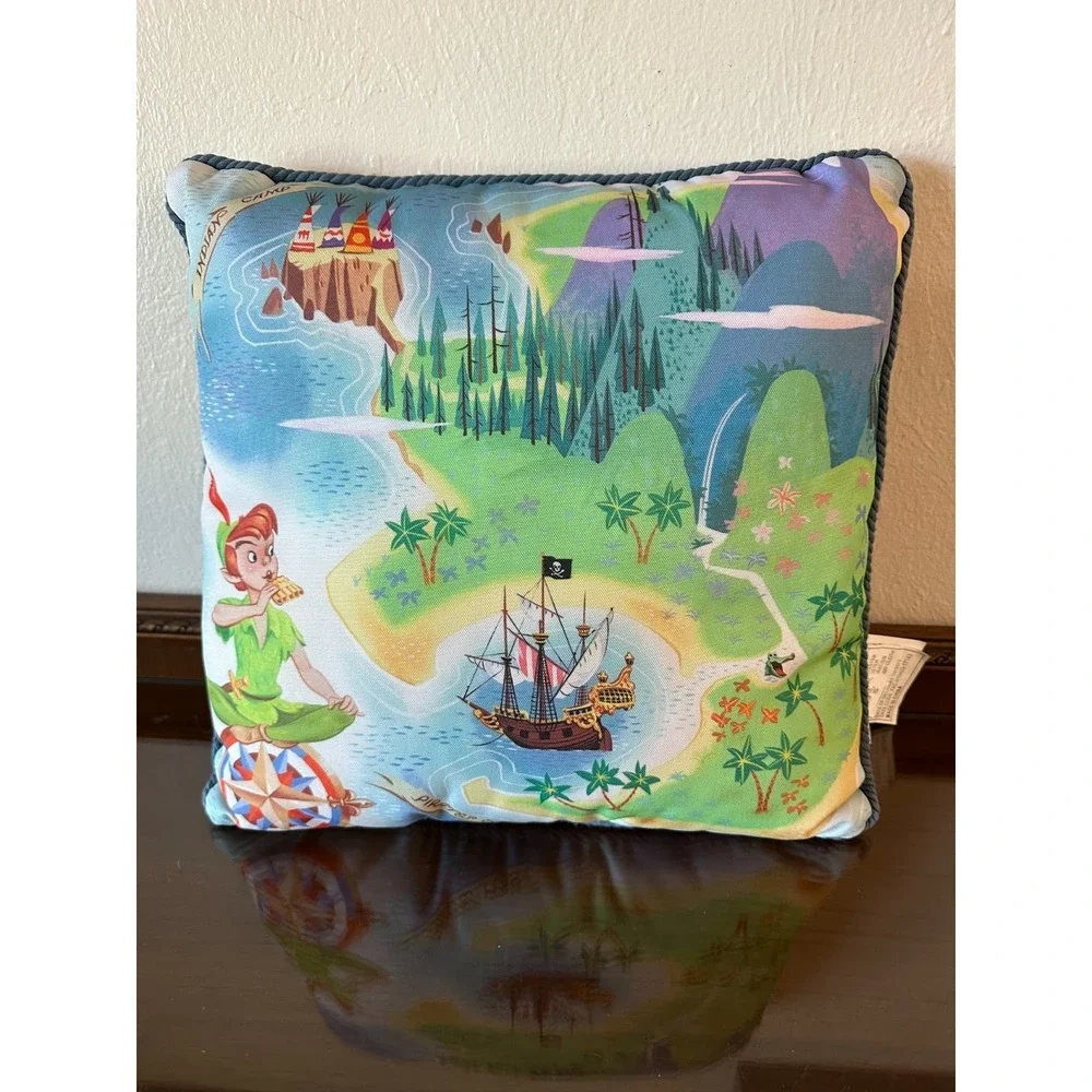 Disney Parks Peter Pan Just Think of A Wonderful Thought Throw Pillow Home Decor